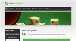 Desktop Screenshot of knobeln-online.info